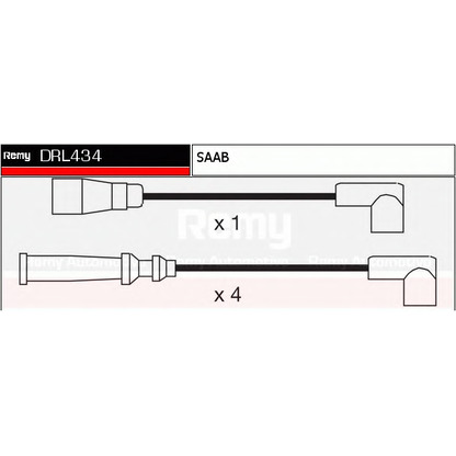 Foto Zündleitungssatz DELCO REMY DRL434