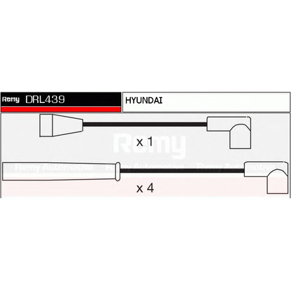 Foto Zündleitungssatz DELCO REMY DRL439