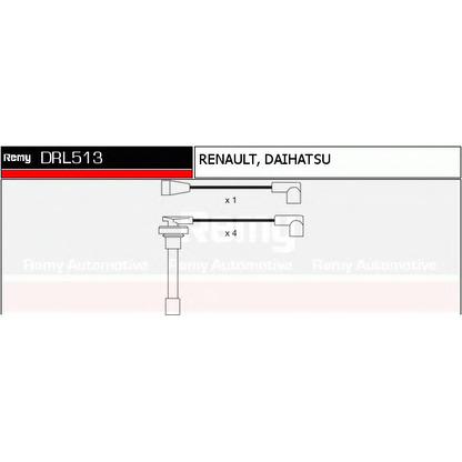 Foto Zündleitungssatz DELCO REMY DRL513