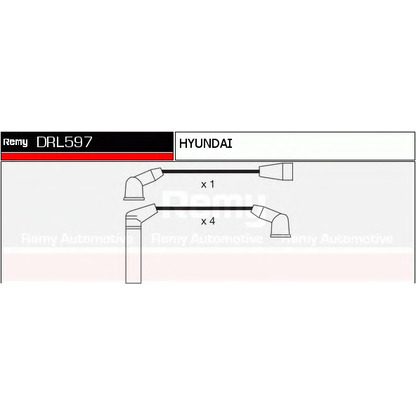 Фото Комплект проводов зажигания DELCO REMY DRL597