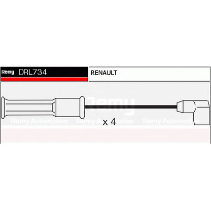 Zdjęcie Zestaw przewodów zapłonowych DELCO REMY DRL734
