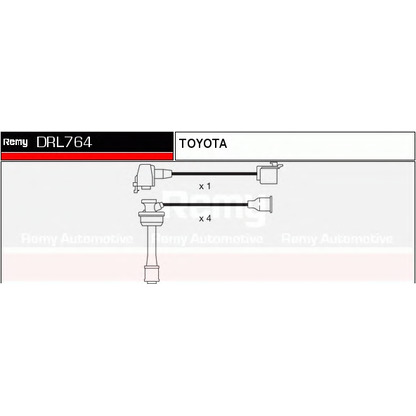 Zdjęcie Zestaw przewodów zapłonowych DELCO REMY DRL764