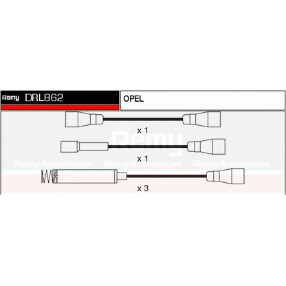 Photo Kit de câbles d'allumage DELCO REMY DRL862