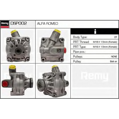 Foto Pompa idraulica, Sterzo DELCO REMY DSP002