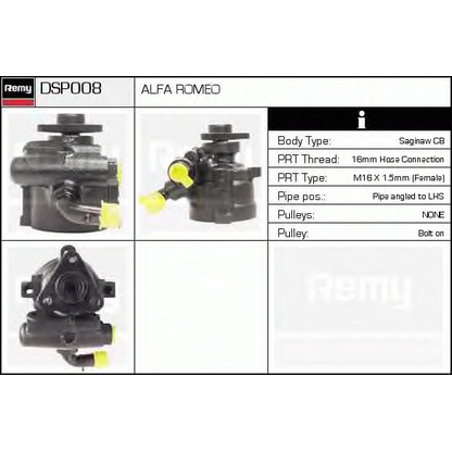 Zdjęcie Pompa hydrauliczna, układ kierowniczy DELCO REMY DSP008