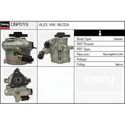 Zdjęcie Pompa hydrauliczna, układ kierowniczy DELCO REMY DSP019