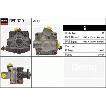 Photo Hydraulic Pump, steering system DELCO REMY DSP029