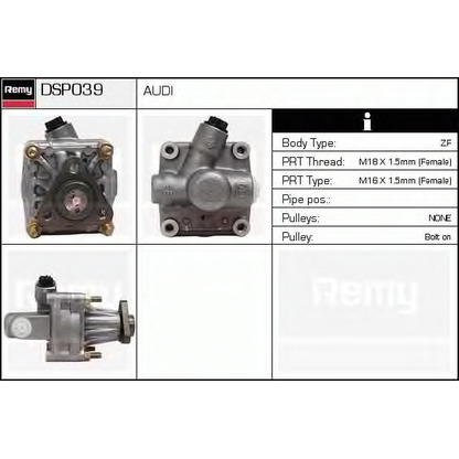 Фото Гидравлический насос, рулевое управление DELCO REMY DSP039