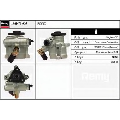 Photo Hydraulic Pump, steering system DELCO REMY DSP122