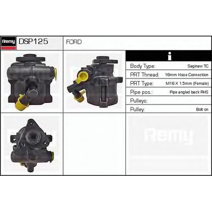 Photo Hydraulic Pump, steering system DELCO REMY DSP125
