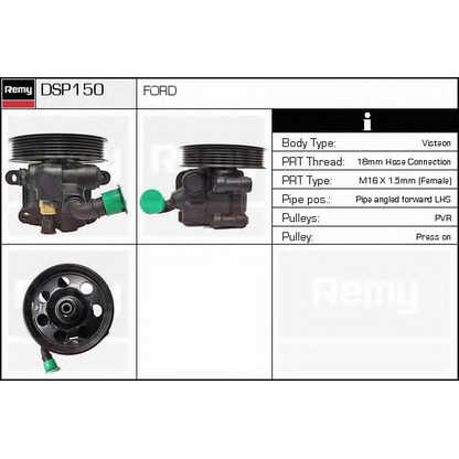 Photo Hydraulic Pump, steering system DELCO REMY DSP150