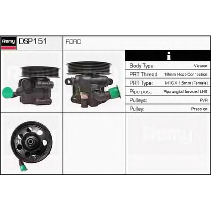 Zdjęcie Pompa hydrauliczna, układ kierowniczy DELCO REMY DSP151