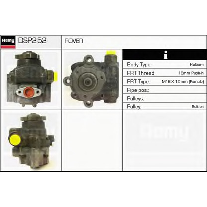 Zdjęcie Pompa hydrauliczna, układ kierowniczy DELCO REMY DSP252