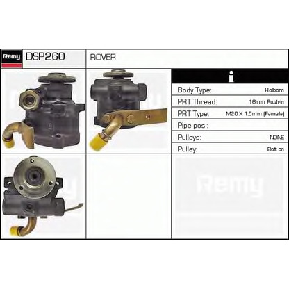 Photo Pompe hydraulique, direction DELCO REMY DSP260