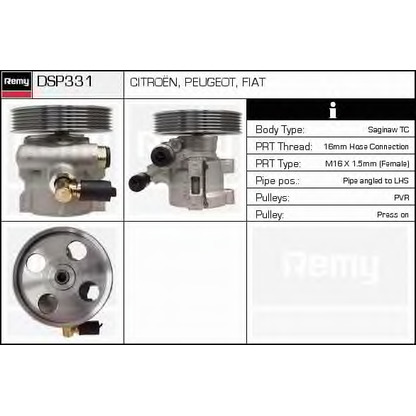 Zdjęcie Pompa hydrauliczna, układ kierowniczy DELCO REMY DSP331