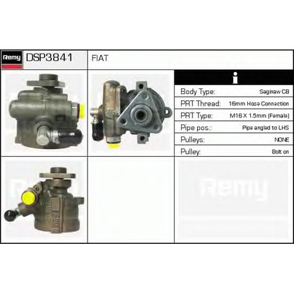 Foto Pompa idraulica, Sterzo DELCO REMY DSP3841