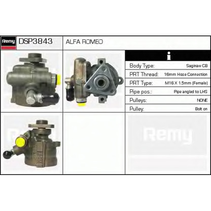 Photo Hydraulic Pump, steering system DELCO REMY DSP3843