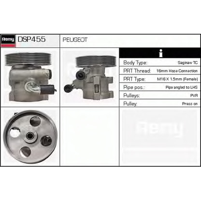 Foto Bomba hidráulica, dirección DELCO REMY DSP455