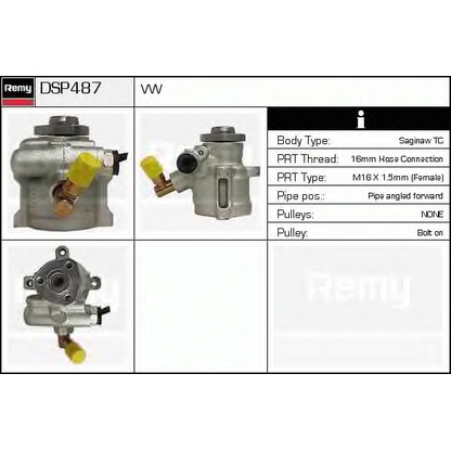 Zdjęcie Pompa hydrauliczna, układ kierowniczy DELCO REMY DSP487