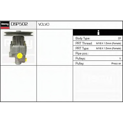 Foto Pompa idraulica, Sterzo DELCO REMY DSP502