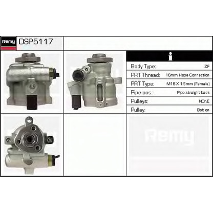 Photo Hydraulic Pump, steering system DELCO REMY DSP5117