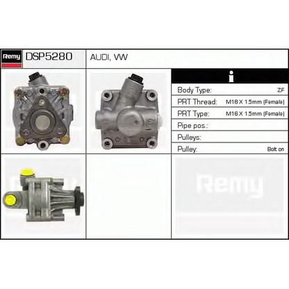 Foto Pompa idraulica, Sterzo DELCO REMY DSP5280