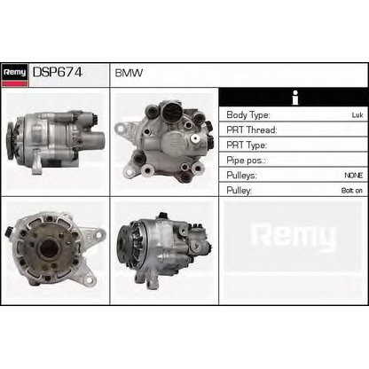 Photo Hydraulic Pump, steering system DELCO REMY DSP674