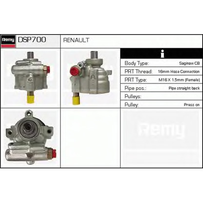 Foto Bomba hidráulica, dirección DELCO REMY DSP700