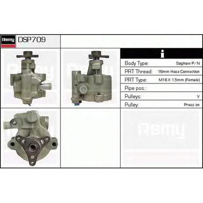 Фото Гидравлический насос, рулевое управление DELCO REMY DSP709