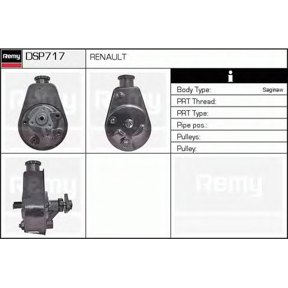 Foto Pompa idraulica, Sterzo DELCO REMY DSP717