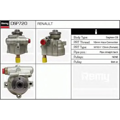 Photo Hydraulic Pump, steering system DELCO REMY DSP720