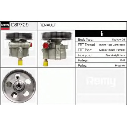 Zdjęcie Pompa hydrauliczna, układ kierowniczy DELCO REMY DSP729