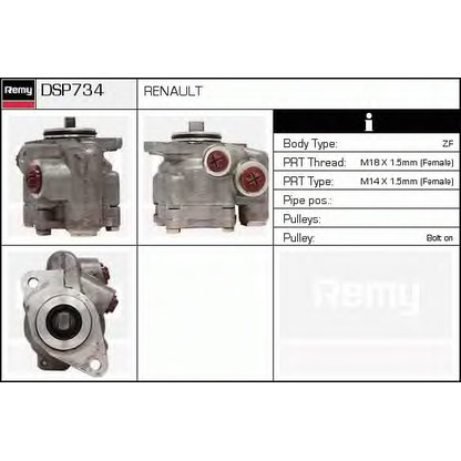 Photo Hydraulic Pump, steering system DELCO REMY DSP734