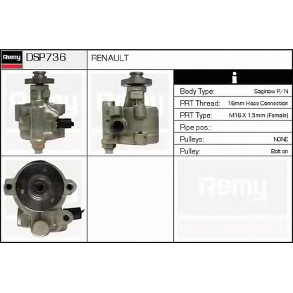 Foto Pompa idraulica, Sterzo DELCO REMY DSP736