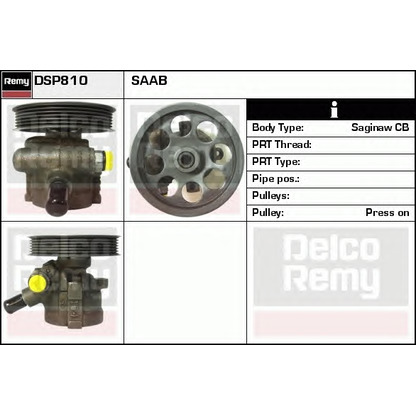 Zdjęcie Pompa hydrauliczna, układ kierowniczy DELCO REMY DSP810