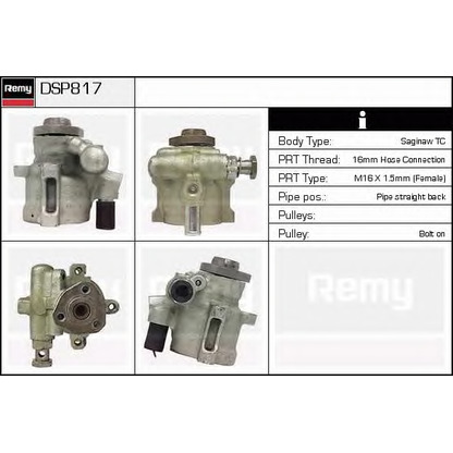 Foto Bomba hidráulica, dirección DELCO REMY DSP817