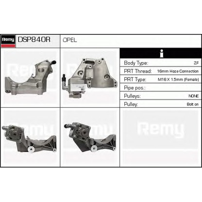 Zdjęcie Pompa hydrauliczna, układ kierowniczy DELCO REMY DSP840R