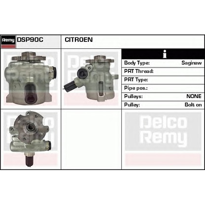 Photo Hydraulic Pump, steering system DELCO REMY DSP90C