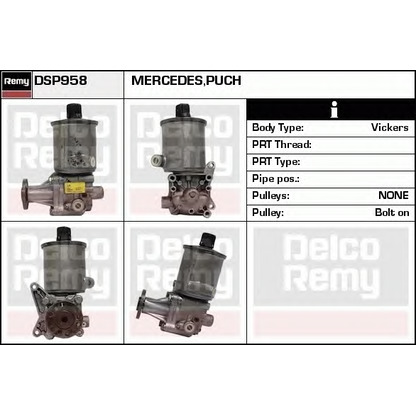 Foto Bomba hidráulica, dirección DELCO REMY DSP958