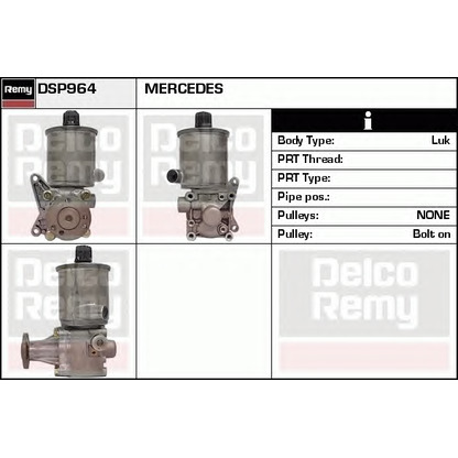 Photo Hydraulic Pump, steering system DELCO REMY DSP964