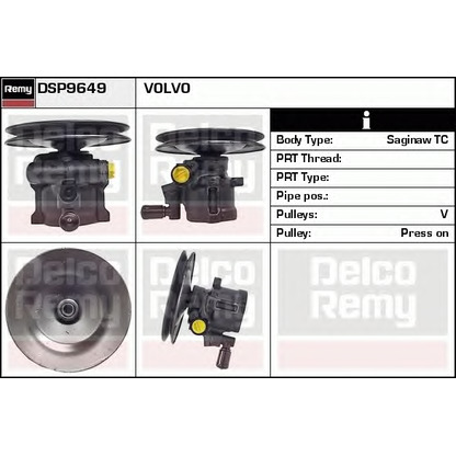 Foto Bomba hidráulica, dirección DELCO REMY DSP9649