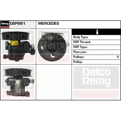 Photo Hydraulic Pump, steering system DELCO REMY DSP981