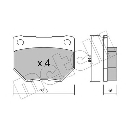 Foto Kit pastiglie freno, Freno a disco METELLI 2204940