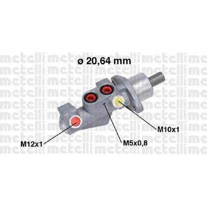 Photo Brake Master Cylinder METELLI 050750