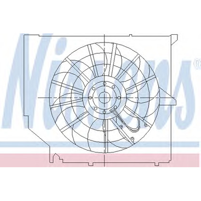 Zdjęcie Wentylator, chłodzenie silnika NISSENS 85009