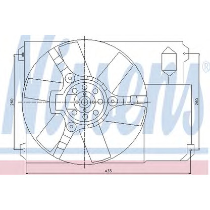 Foto Motor eléctrico, ventilador del radiador NISSENS 85020