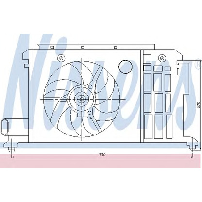 Photo Fan, radiator NISSENS 85058