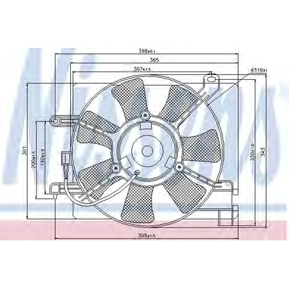 Photo Ventilateur, refroidissement du moteur NISSENS 85060