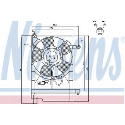 Photo Fan, radiator NISSENS 85062