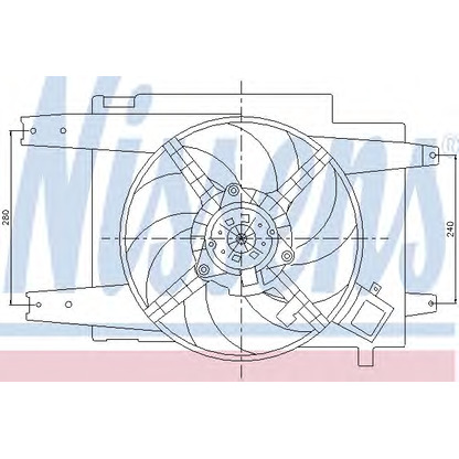 Photo Moteur électrique, ventilateur pour radiateurs NISSENS 85064